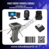 Paket Tripod Turnstile Double System Barcode dan Ticket
