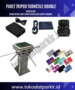 Paket Tripod Turnstile Double Stand Alone