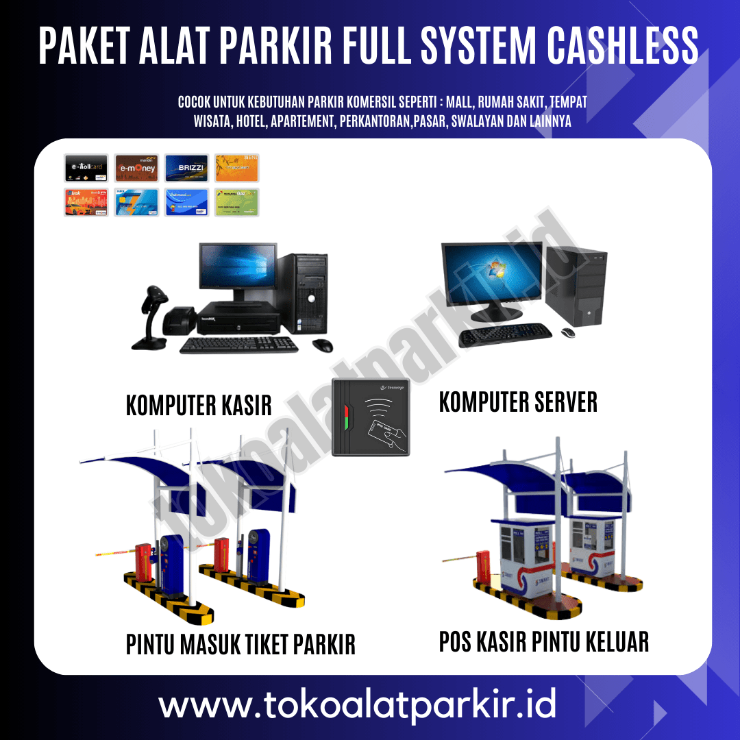 Paket Alat Parkir Full Cashless System
