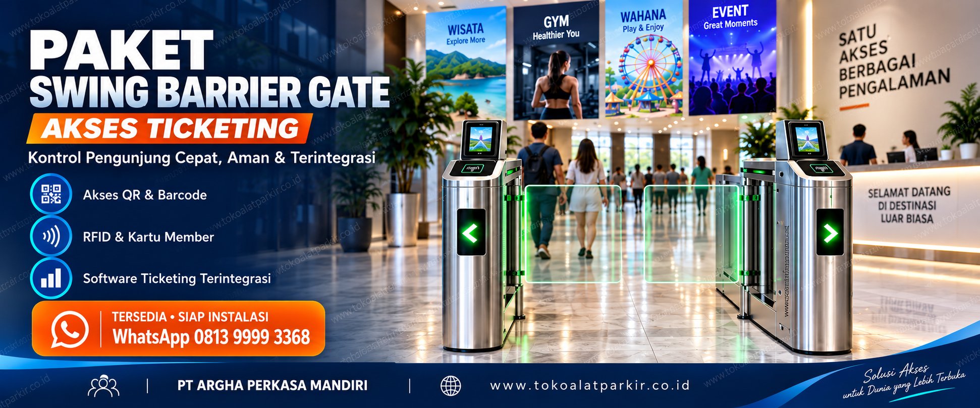 Perangkat access control untuk sistem kontrol akses pintu dan keamanan gedung